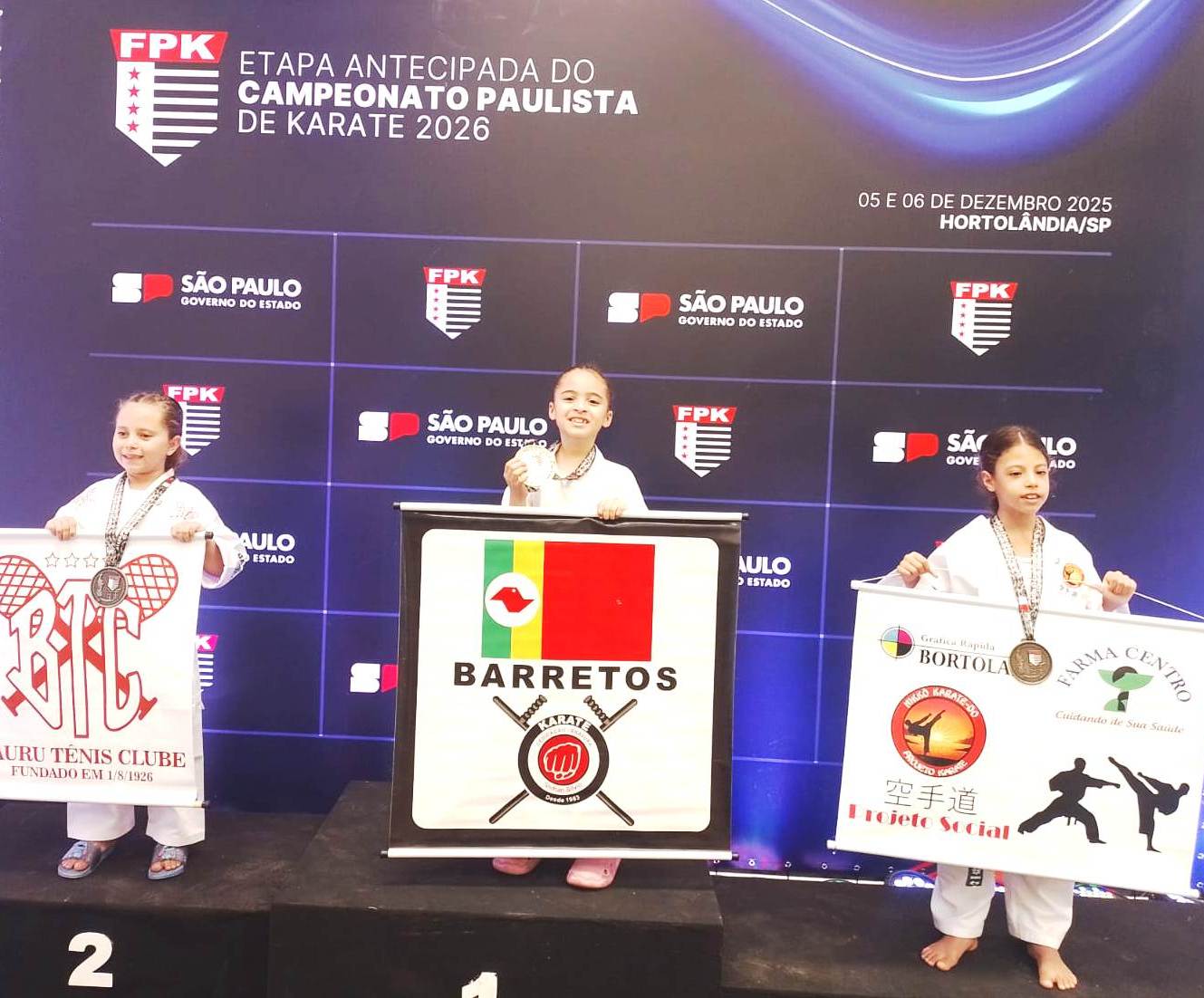 Crianças são destaques na categoria  mirim de Karate