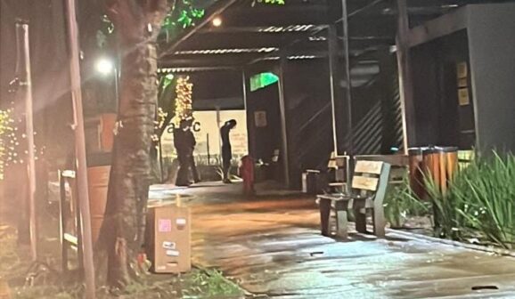 Suspeito é preso durante tentativa de furto de fiação na praça Francisco Barreto (Foto: O Diário de Barretos)