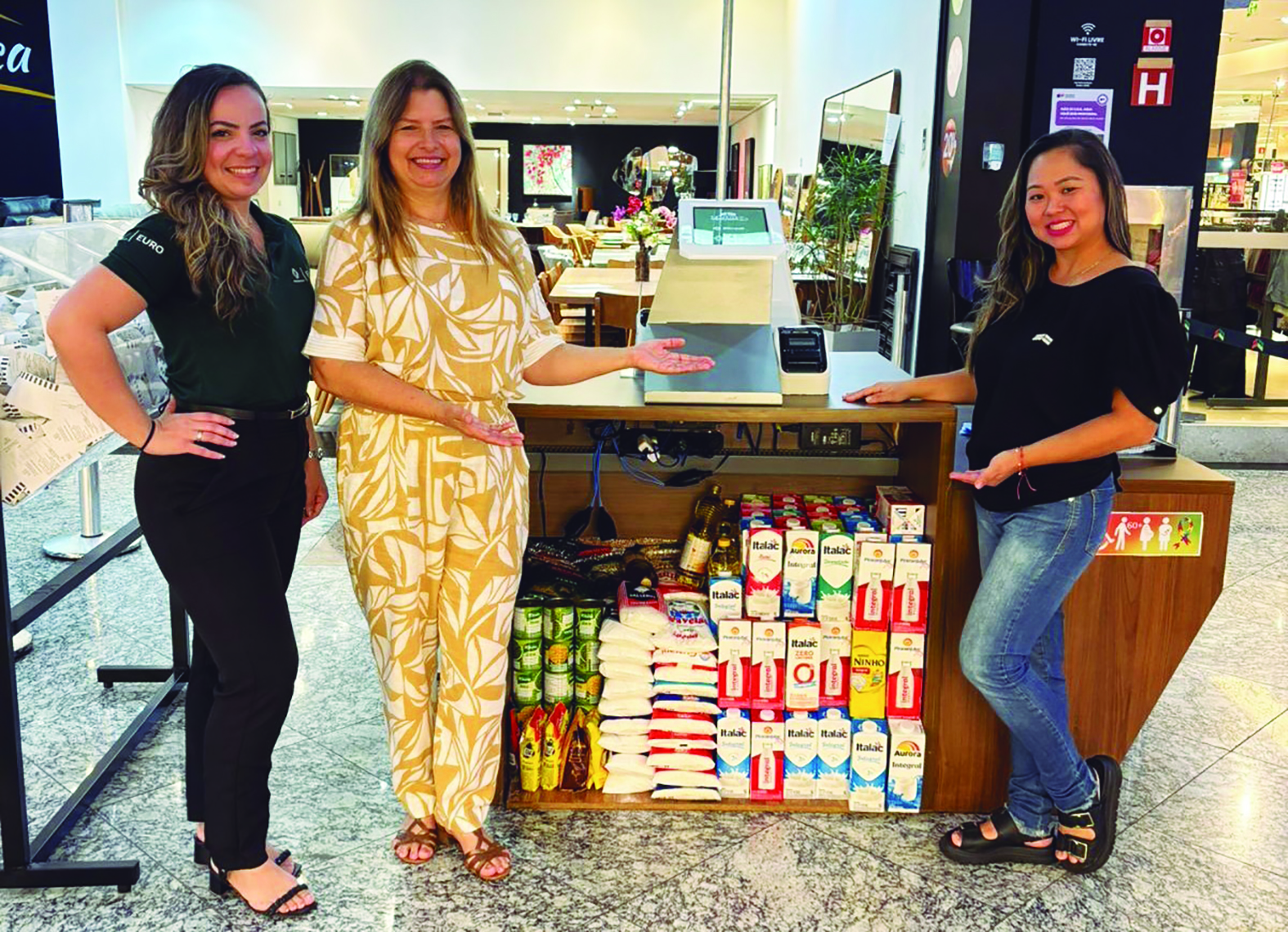 Fundo Social recebe alimentos arrecadados em campanha de Natal