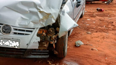 Motociclista fica ferido em acidente na vicinal Nadir Kenan (Foto: O Diário de Barretos)