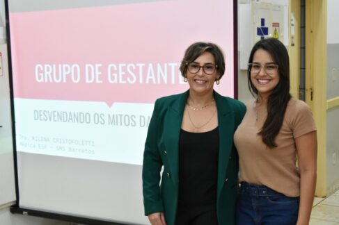 O Grupo de Gestantes da UBS CSU, no bairro Nadir Kenan realizou na semana passada mais um encontro mensal voltado ao cuidado