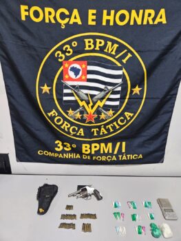 Menor é apreendido pela PM após dispensar revólver durante abordagem policial (foto: O Diário de Barretos)