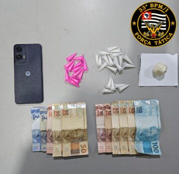 Polícia Militar prende duas mulheres por tráfico no bairro Santa Cecília (Foto: O Diário de Barretos)