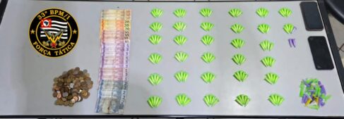 Casal é detido pela Polícia Militar por tráfico entorpecente no bairro Gomes (Foto O Diário de Barretos)