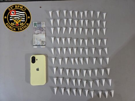 Adolescente é surpreendido na prática de tráfico no bairro Dom Bosco (foto: O Diário de Barretos)