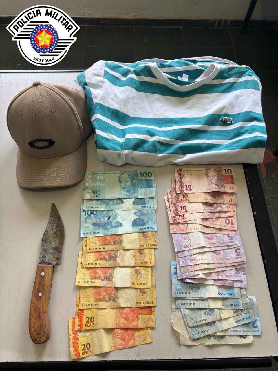 Assaltante é preso por roubo a estabelecimento comercial