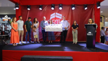 Sorteio foi realizado no empreendimento no início da tarde desta quinta-feira, dia 8 (Foto: Guilherme Santos)