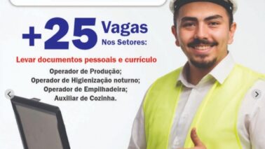 Feirão de Empregos oferece 25 vagas