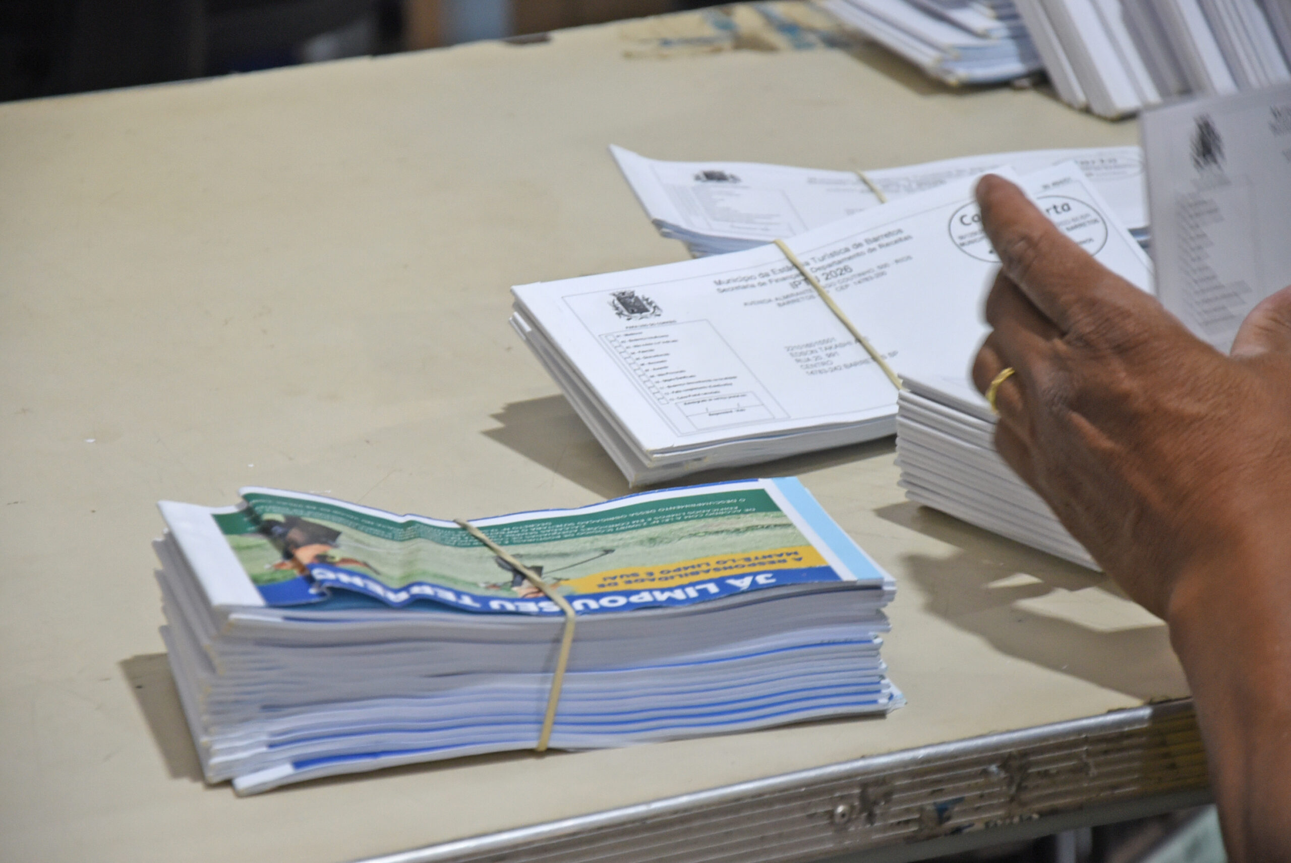 Distribuição de mais de 60 mil carnês do IPTU será realizada pelos Correios
