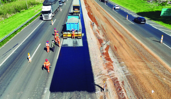 Obras na rodovia Faria Lima 