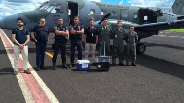 Aeroporto recebe aeronave da FAB para transporte de órgãos captados em Guaíra