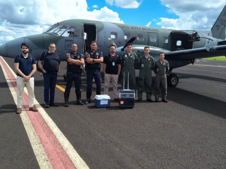 Aeroporto recebe aeronave da FAB para transporte de órgãos captados em Guaíra