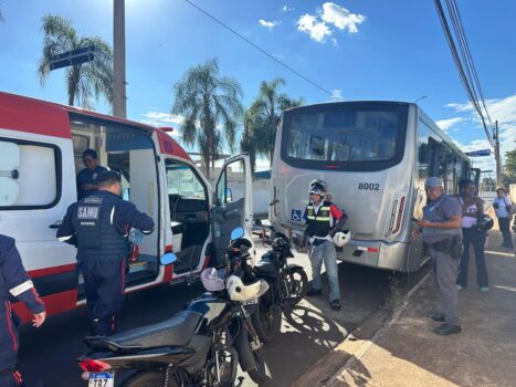 Acidente na avenida Ibirapuera deixa motociclista ferido (Foto: O Diário de Barretos)