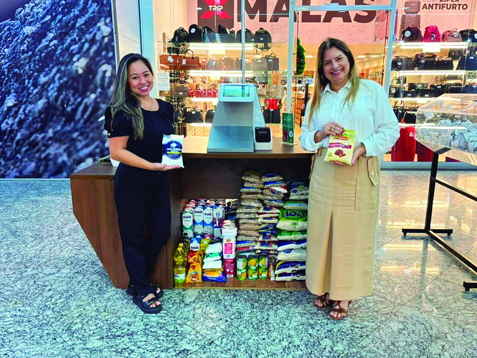 Campanha arrecada quase 1 tonelada de alimentos