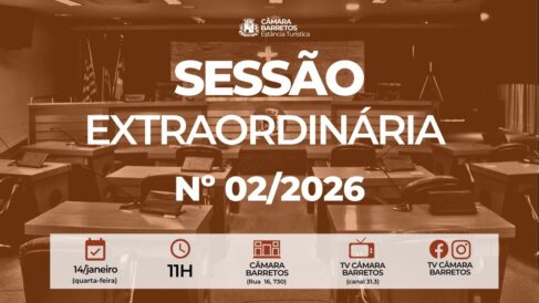 Câmara remarca sessão extraordinária para esta quarta 