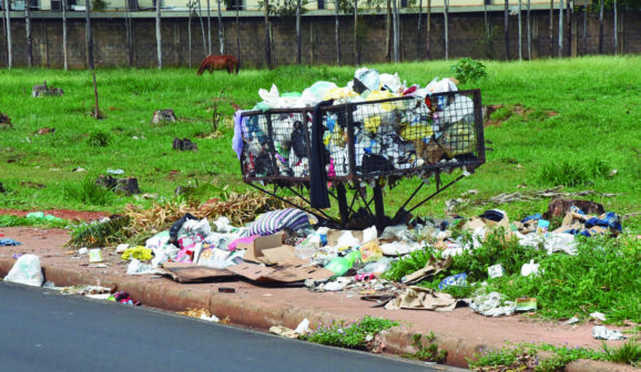 Descarte irregular de lixo persiste em avenida do bairro Dom Bosco