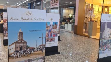 Exposição no shopping destaca 90 anos do Santuário do Rosário