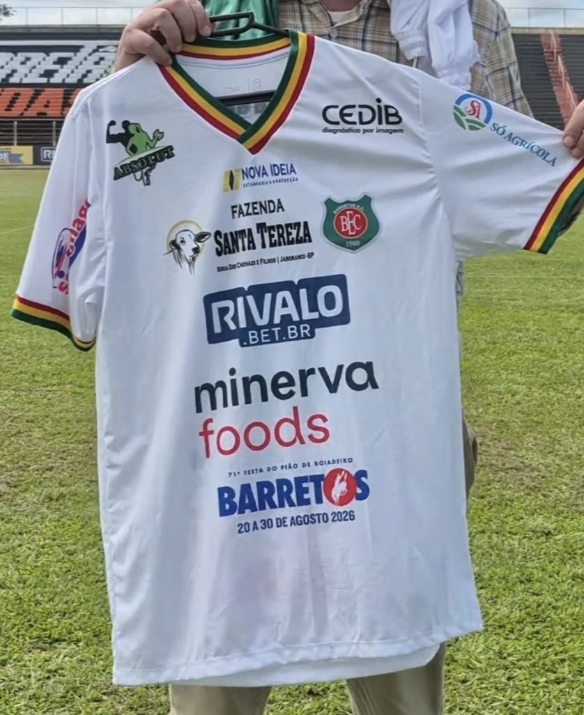 Presidente divulga camisas oficiais do Barretos E.C.