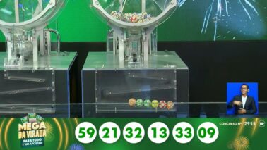 Caixa sorteia as seis dezenas da Mega da Virada