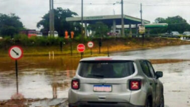 Ronda Municipal confirma resgate durante temporal (Foto: O Diário de Barretos)