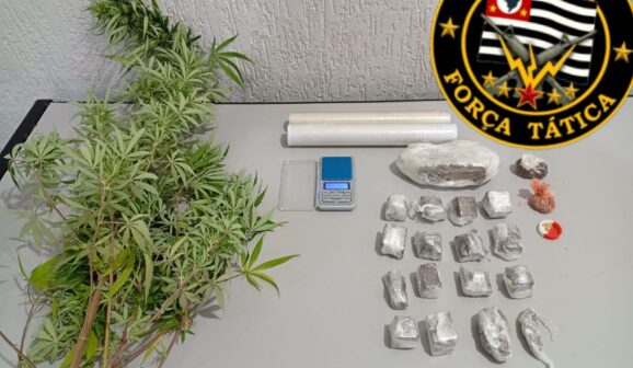 Polícia Militar detém vendedor com mais de meio quilo de drogas (Foto: O Diário de Barretos)