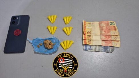 Jovem é surpreendido com drogas na Avenida das Nações (Foto: O Diário de Barretos)