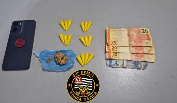 Jovem é surpreendido com drogas na Avenida das Nações (Foto: O Diário de Barretos)