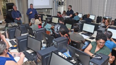 Treinamento de servidores é realizado no Complexo do Derby (Foto: Divulgação)