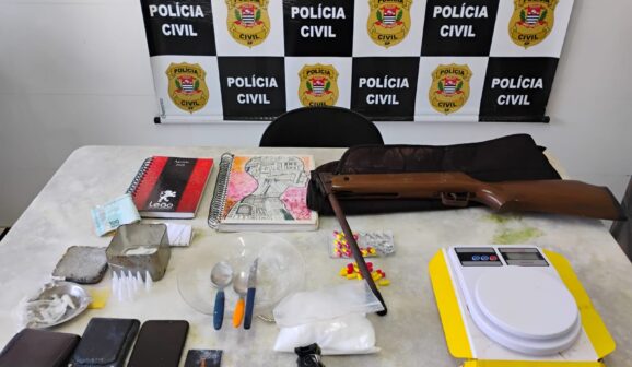 Polícia Civil apreende droga, arma e cigarros contrabandeados em Barretos (Foto: O Diário de Barretos)