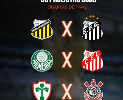As partidas das quartas de final do Paulistão 2026 serão realizadas no fim de semana, com dois jogos no sábado e dois no domingo, nos dias 21 e 22.