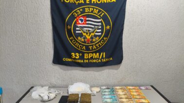 Polícia Militar detém autor e apreende 1,4 kg de drogas no bairro Diva (Foto: O Diário de Barretos)