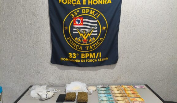 Polícia Militar detém autor e apreende 1,4 kg de drogas no bairro Diva (Foto: O Diário de Barretos)