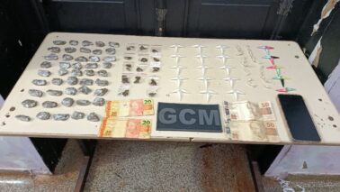 Guarda Municipal detém suspeito e apreende drogas (foto: O Diário de Barretos)