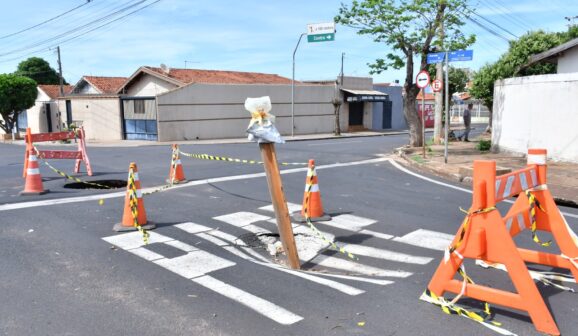 Rede de esgoto volta a apresentar problemas no Christiano (Foto: O Diário de Barretos)