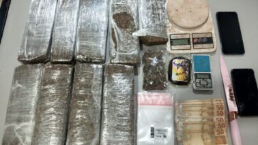 Polícia Militar aborda suspeitos e apreende mais de 6kg de maconha (Foto: O Diário de Barretos)