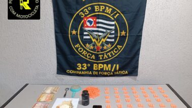 Polícia Militar detém autor na prática de tráfico no bairro Luís Spina (Foto: O Diário de Barretos)