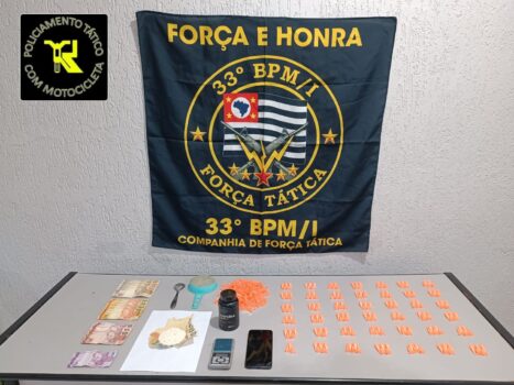 Polícia Militar detém autor na prática de tráfico no bairro Luís Spina (Foto: O Diário de Barretos)