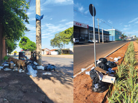 Descarte irregular de lixo preocupa em dois pontos da cidade