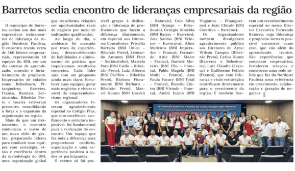 Barretos sedia encontro de lideranças empresariais da região