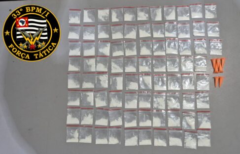 Adolescente é detido pela PM por venda de cocaína (Foto: O Diário de Barretos)