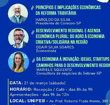 Economia e inovação estarão em debate em evento 