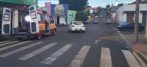 Motociclista fica ferido em acidente de trânsito (Foto: O Diário de Barretos)