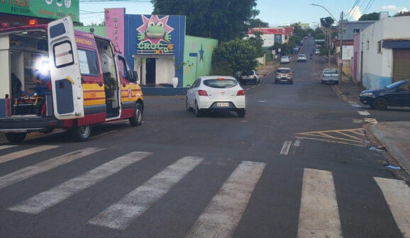 Motociclista fica ferido em acidente de trânsito (Foto: O Diário de Barretos)