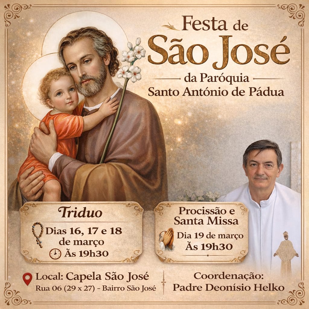 Capela de São José inicia tríduo em louvor ao padroeiro