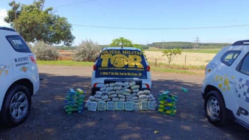 Polícia Rodoviária detém casal e apreende mais de 90kg de drogas (Foto: O Diário de Barretos)