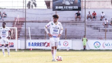 O Barretos Esporte Clube, após empate em 0 a 0 com o ECUS Suzano, em partida válida pela 7ª rodada, no Estádio Fortaleza