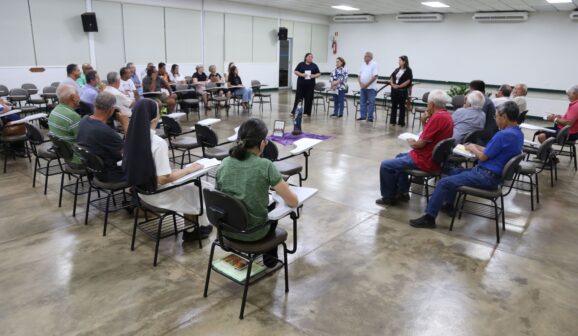 Em encontro realizado na Casa de Encontros Dom Antônio Maria Mucciolo, na Cidade de Maria, a organização do 38º Arraial da Alegria promoveu uma reunião com os líderes das equipes de voluntários.