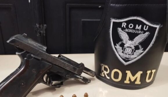 Guarda Municipal aborda condutor e apreende arma de fogo (Foto: O Diário de Barretos)