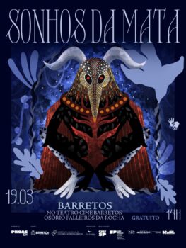 A Companhia de Teatro Libélulas, de Ribeirão Preto, realiza no dia 19, às 14h, no Teatro Cine Barretos, o espetáculo “Sonhos da Mata”.