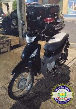 Moto furtada é recuperada pela GCM em Bebedouro (Foto: O Diário de Barretos)